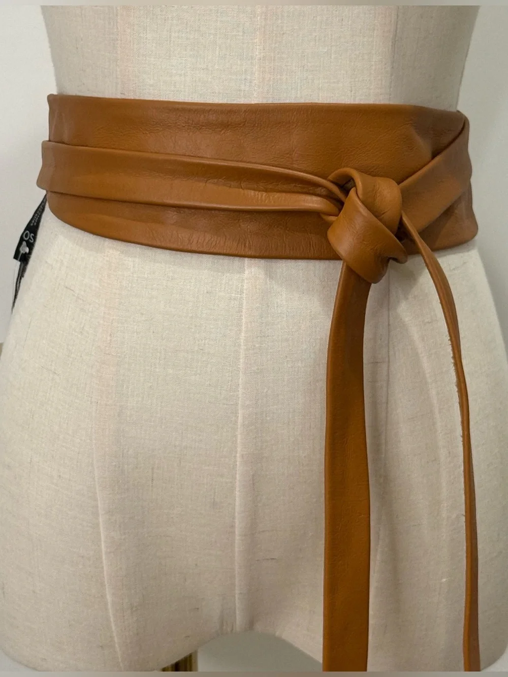 NWT Anthropologie ADA Obi Wrap Leather Belt O/S Brown Boho Hippie Festival Chic